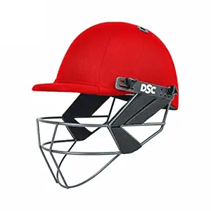 DSC Fort 44 MS Cricket Helmet for Mens and Boys | Size: Extra Small | Color: Red