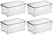 Produktbild Rotho 4er Set Clear 5l Schuhbox Box Aufbewahrungsbox mit Deckel QR-Code