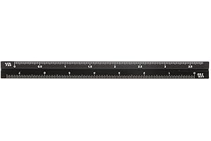 CHIWANJI Maßstab Lineal Dreikantmaßstab Teilung schwarz - Schwarz, 15 cm