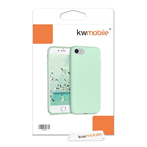 kwmobile Funda para Apple iPhone 7 8 - Carcasa para m  vil en  TPU Silicona  - Protector  Trasero  en  Menta Mate 