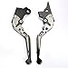 Produktbild CICMOD Motorrad Bremshebel & Kupplungshebel Länge Verstellbar für Kawasaki ZZR600 ZX6R ZX9R ZX10R Z1000 ZX12R VERSYS (Grau)