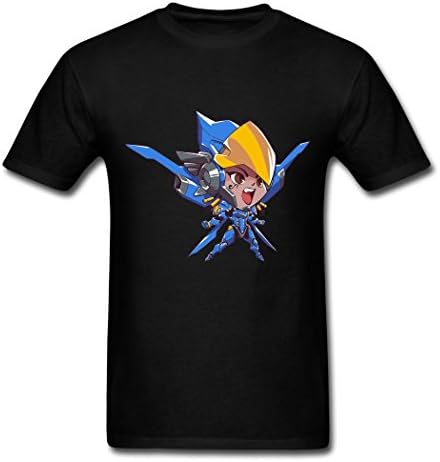 ANABEL 2016 Attractive Cute But Deadly Pharah Overwatch Male Tee Shirt (Medium)