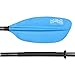 Produktbild Blueborn XT Fiberglas Doppelpaddel 225cm Ruder 1050g, Paddelblätter Asymetrisch Verstellbar, Paddel Kanu Kayak Kanadier Boot