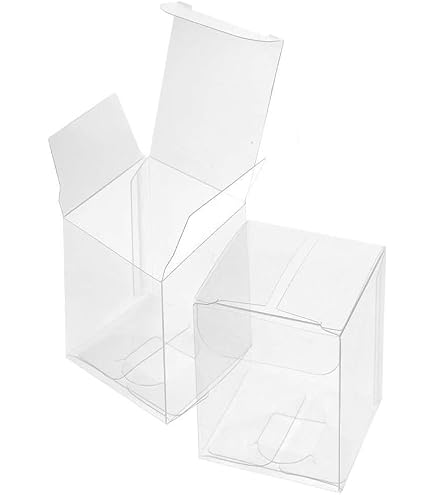 scotton spa 50X Trasparente 9x9x1 cm Fondo Fondino per scatole in PVC Bombonier