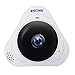 Produktbild ESCAM Q8 960P Webcam,1,3 Megapixel,360 Grad Fischaugen Panorama Beobachtung,2 Wege-Audio und Nachtsicht - Bewegungserkennung