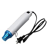 Womdee Pistolet Air Chaud Mini, DéCapeur Thermique,Hot Air Gun,Mini Pistolet à Air Chaud 300W,Heat Gun pour DIY Craft en Relief,Gaufrage Timbre, Feuille Thermique,Emballage Gaufré