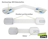 Schrank- und Schubladensicherung • 6 Stück Kindersicherungen • ohne Bohren • zum Kleben • SICHER und FLEXIBEL - 4