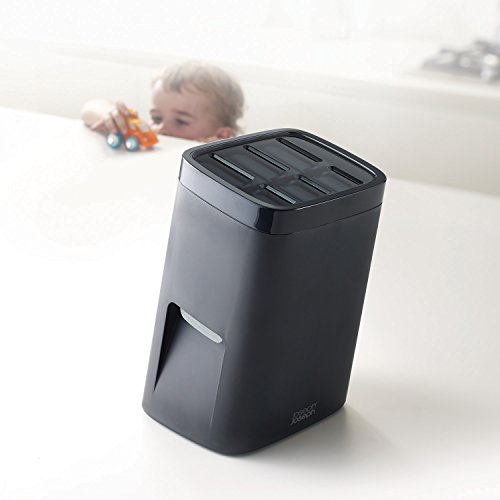 Joseph Joseph Lockblock Messerblock mit Kindersicherung, ohne Messer, dunkelgrau - 6