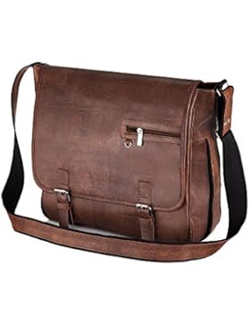 Solier Leder Herren Schulter Notebook Tasche Premium Vintage S12