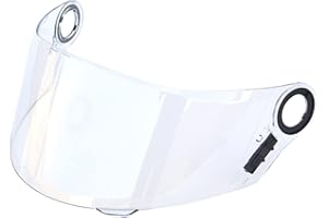 Shkalacar Visera Casco, Lente para Cascos de Moto, Helmets Lens Anti-UV Anti-Scratch Wind Shield Cascos Reemplazo de Visera de Lente para LS2 FF358 FF396 Gris/Plata/Transparente