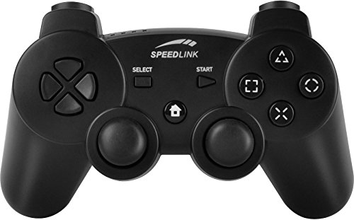 Preisvergleich Produktbild SPEEDLINK Strike FX Gamepad kabelloser Controller für die Playstation 3 PS3 (Vibrationsfunktion, bis zu 8 Stunden Spieldauer) Schwarz(Zertifiziert und Generalüberholt)