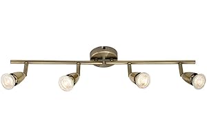 ENDON Saxby Amalfi 50W 4 Light Antique Brass Decorative Commercial Domestic Adjustable Spotlight Bar