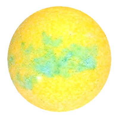 Preisvergleich Produktbild Badekugel gelbe Honigmelone handgemachte Badebombe mit Traubenkernöl
