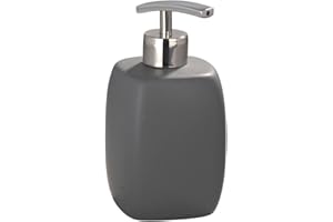 Wenko Faro szary dozownik do mydła w płynie, ceramiczny, 8 x 8 x 15 cm