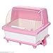 Produktbild Llhh Küche Aufbewahrungsbox Besteck Aufbewahrungsbox Obst Lagerregal Abtropfbrett Schrank Mit Deckel Kunststoff Ablaufgestell Multi-Funktion, Rosa,Pink