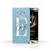 Produktbild eSwish Personalisiert Individuell Verblaßter Blick Glitzer Effekt Hülle für Asus Zenfone 3 Deluxe ZS570KL / Blau Aqua Bokeh Design/Initiale/Name/Text Schutzhülle/Case/Etui