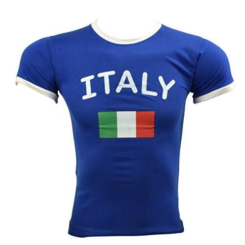Sonia Originelli Fan-Shirt Italy Unisex Fußball WM EM Herren T-Shirt Größe L