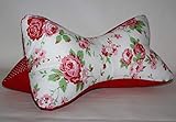Nackenkissen | Nackenknochen | Nackenrolle | Lesekissen | Leseknochen | rote Rosen rot Punkte Nackenkissen | Nackenknochen | Nackenrolle | Lesekissen | Leseknochen | rote Rosen rot Punkte