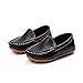 Produktbild Xujw-shoes, 2018 Herren Mokassins Jungen Penny Driving Loafer Mädchen Bare Casual PU Leder Vamp Mokassins Kinder Bootsschuhe (Color : Schwarz, Größe : 25 EU)
