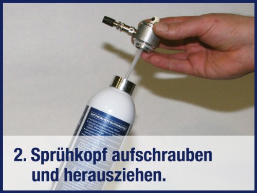 Rotek wiederbefüllbare Sprühflasche inkl. 4 Düsen – einfach Mittel einfüllen, mit Druckluft befüllen und sprühen - 3