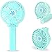 Produktbild Usb Mini Handventilator, Portable Handheld Fan mit LED Notlicht fur Jugendlichen, Madchen und Kinder im Sommer (Hell-Blau)