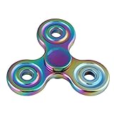 MAKOO Fidget Hand Spinner,Tri-Spinner Spielzeug Hybrid Aluminium Metall High Speed Finger Spinner Toy Geschenke für Erwachsene(Color A) - 3