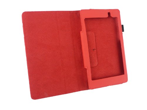 Emartbuy ® Asus Google Nexus 7 2 II Tablet (Aufgelegt Juli 2013) Weiß Stylus + Polka Dots Rot / Weiß Pu Leder Multifunctional / Multi Angle Wallet / Decken / Stand / Typing Fall - 4