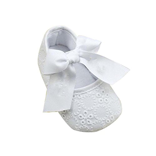 Itaar Baby Girls Shoes Antiskid Cotton Ribbon Flower Bowknot Soft Sole Prewalker
