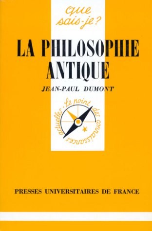 couverture de : La Philosophie antique