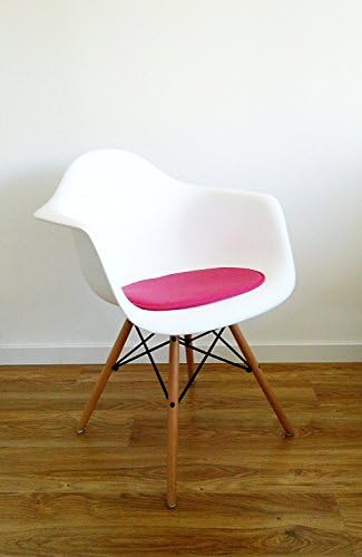 Sale ! 2 x Cushion Pad (Faux Leather) Perfect fit for DAW RAR DAR inspired armchairs Pink Mobistyl® PADA-PI-2