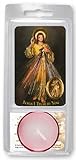 Kerzenhalter Candle Votivkerze Divine Mercy & Gebetskette,...