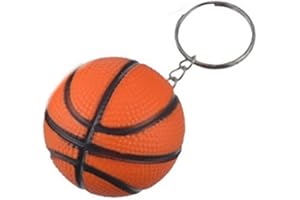 Familienkalender Basketball Knautsch Ball Schlüsselanhänger Knautschball | Geschenk für Männer | Kinder | NBA | Korbball | Stressball | Ball | Mini Basketball | Orange