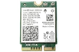HIGHZER0 ELECTRONICS Intel AC 9560 CNVio PC WiFi Adapter | Dual-Band WiFi 5 802.11ac | MUp to 1.73 Gbps | Bluetooth 5.1 Compatible | Designed for 8th-9th Gen Intel CPUs | Model 9560NGW | No vPro (AC9560)