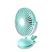 Produktbild JIA LIANG Clip On Fan, Mini Desk Fan Small Table Fan oder wiederaufladbare Batterie-betriebs-Ran, Perfekt Portable Fan für Baby Stroller Office Bed Desk Headboard Outdoor,Green