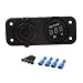 Produktbild 12V Einbau Steckdose Zigarettenanzünder USB-Buchse Verteiler + DC Voltmeters