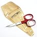 SUPER SHARP 3.5" Professional Finger Toe Nail Scissors Stainless Steel Manicure CURVED/STRAIGHT Scissors (Red)