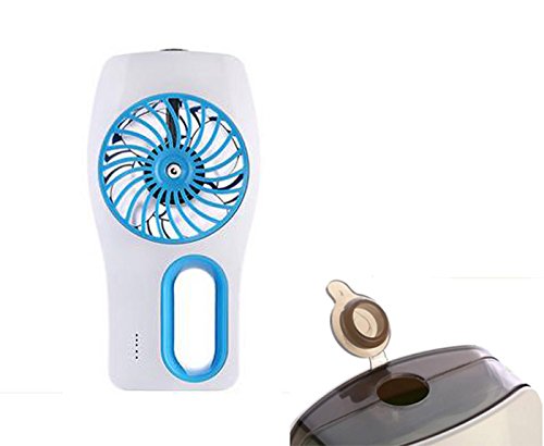 LingsFire® USB Ventilator, Mini USB Fan , Tischventilator, USB wiederaufladbare Ventilator, Lüfter Standventilator , mit 3 verschiedene Zirkulationsmodus und 1er 18650 Wiederaufladbare Eingebaute Batterie(erhalten) für heiße Sommeraußen Reisen - 2