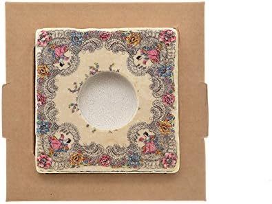 SVE Portalume Tealights, Marble 10x10x2.4 cm Toile