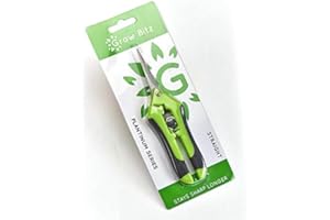 gardeners corner HYDROPONICS STRAIGHT BUD LEAF TRIMMING PLANT SNIPS SCISSORS RAZOR SHARP BLADE