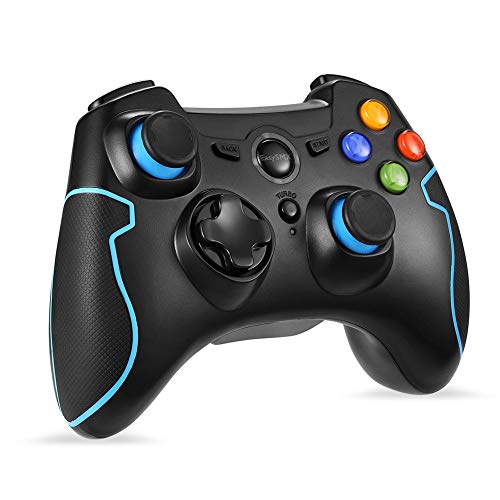 Preisvergleich Produktbild EasySMX Wireless 2.4G Gamepad Rocker Doppel Vibration Kontinuierliche Fähigkeit Funktion Geeignet für PS3 / Android Phone Tablet / Windows PC Gaming Controller ESM-9013