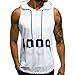 Produktbild SANFASHION Herren Tankshirt T-Shirt Fitness Muscle Ärmelloses Kapuzen Weste Muskelshirt Gestreift Unterhemden Tops