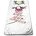 Produktbild Osmykqe Kitchen Hand Towel Never Retreat Never Surrender Skull Durable Antibacterial and Highly Absorbent Reusable Polyester Towel