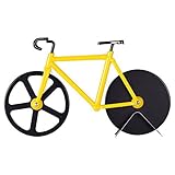 Topbest Fahrrad Pizzaschneider 100 % Essen Grade Edelstahl Doppel Pizza Schneider