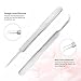 OakLeaf Blackhead Remover Kit PREMIUM 5in1 Acne Pimple Comedone Extractor Tool Set,with Point Tweezers Easy Use for Blackheads Spots Whiteheads Comedones Blemishes Zits Ingrown Hair Removal- Dermatologist Grade Stainless Steel - in Silver Case