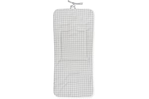 INTERBABY COLCHONETA DON ALGODÓN REVERSIBLE NIDO DE ABEJA VICHY PETROLEO