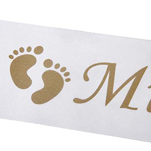 iLoveCos Babydusche Mummy To Be Schärpe Baby dusche Party Baby Flaschen Masken Photo Booth Props Neugeborene Dame Girl Partydekoration (it’s a girl) - 7