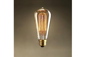 RH-MALL E27 ST64 40W Ampoule Edison Filament De Tungstène Lampe à Incandescence Classique Vintage Antique 220V