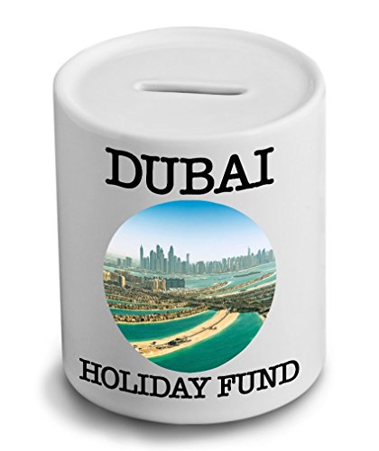 Dubai Holiday Fund Neuheit Spardose aus Keramik – wiederverwendbar £200 Saver