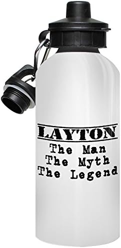 Winfitz Layton Water Bottle, Personalised Gift, The Man the Myth The Legend