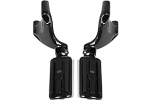 CRAFTRIDE Sozius Fussrasten Set mit Halter für Harley Sportster Forty-Eight 48 10-13 BL1